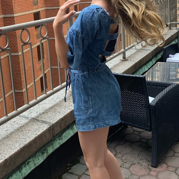 Ladder Back Denim Top BCBG Generation - Picture 5 of 8